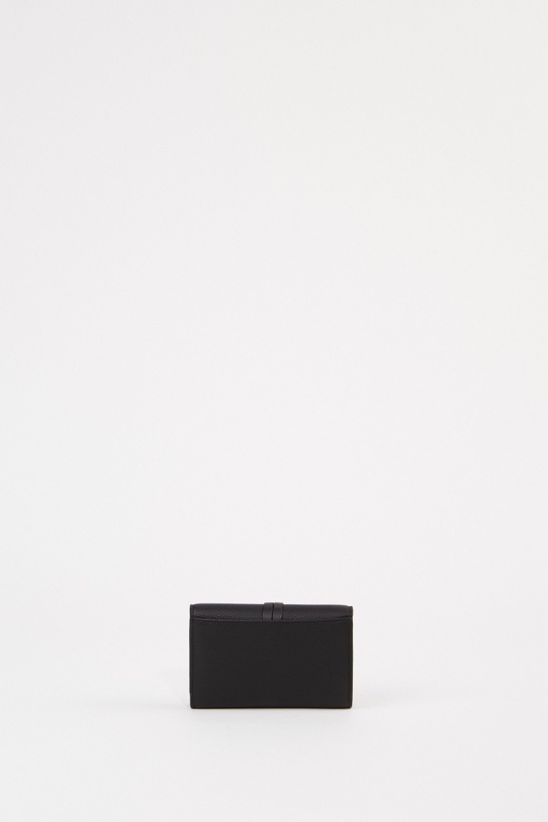 Chloé Leder-Portemonnaie 'Alphabet Small' Schwarz