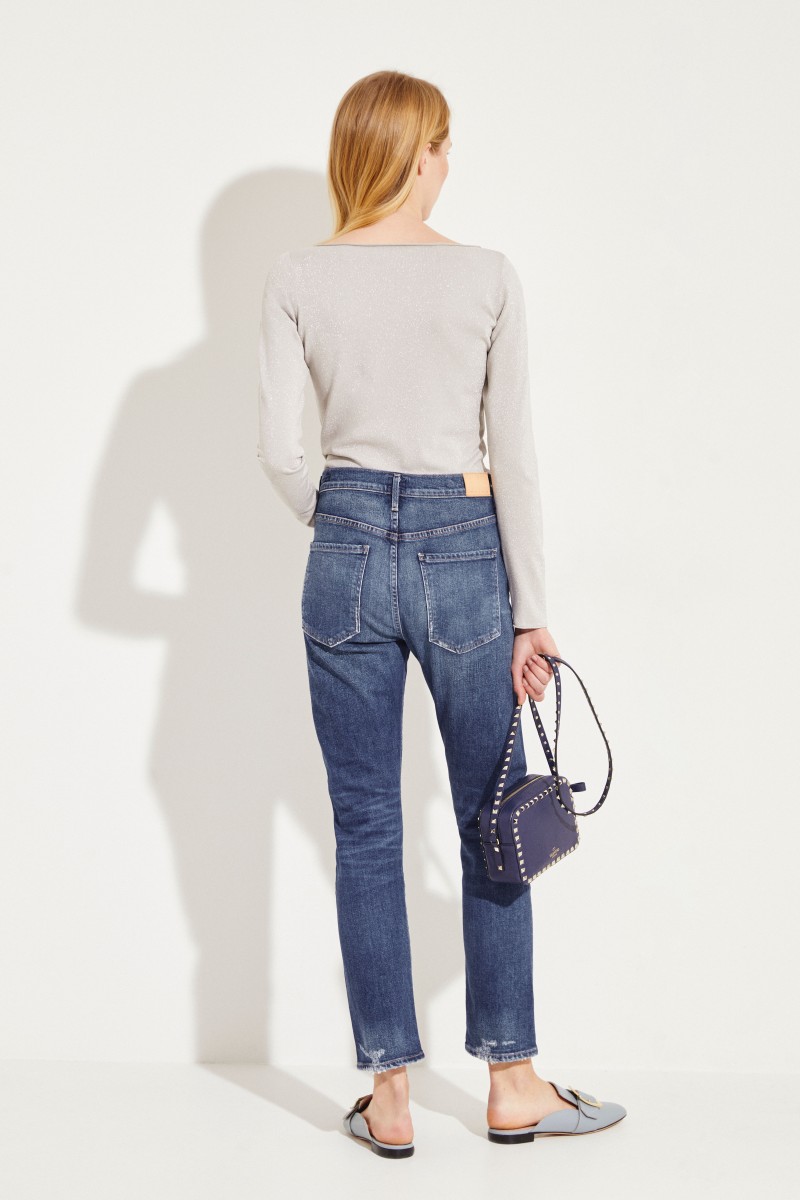 Boyfriend-Jeans 'Corey' Blau