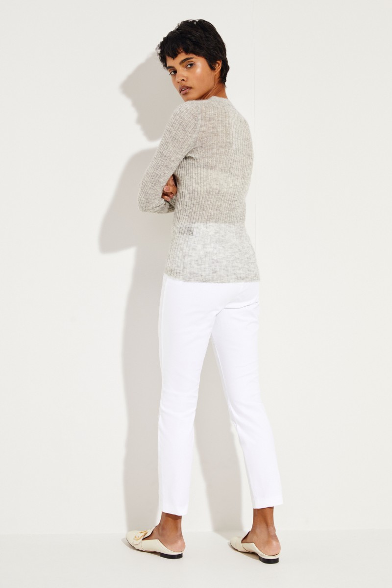 Rippstrickpullover ' Donna' Grau