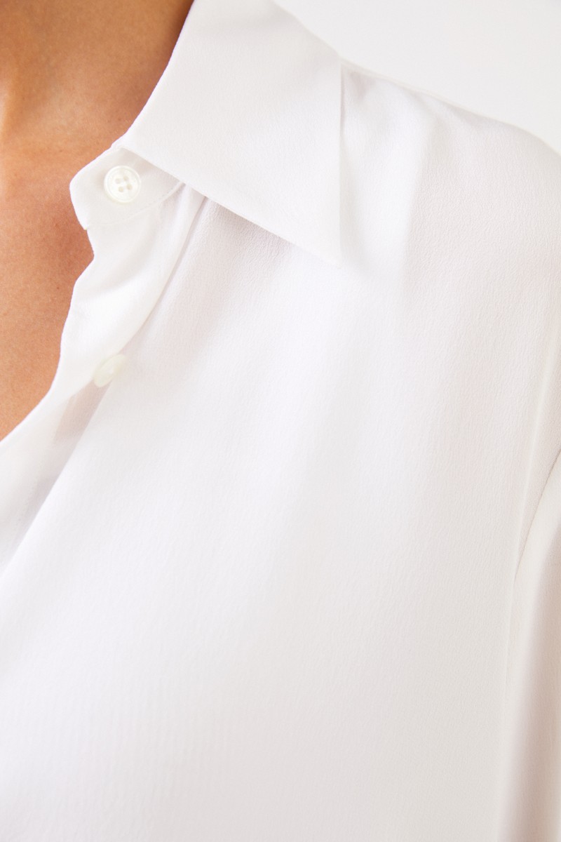 Stella McCartney Klassische Seidenbluse Weiß