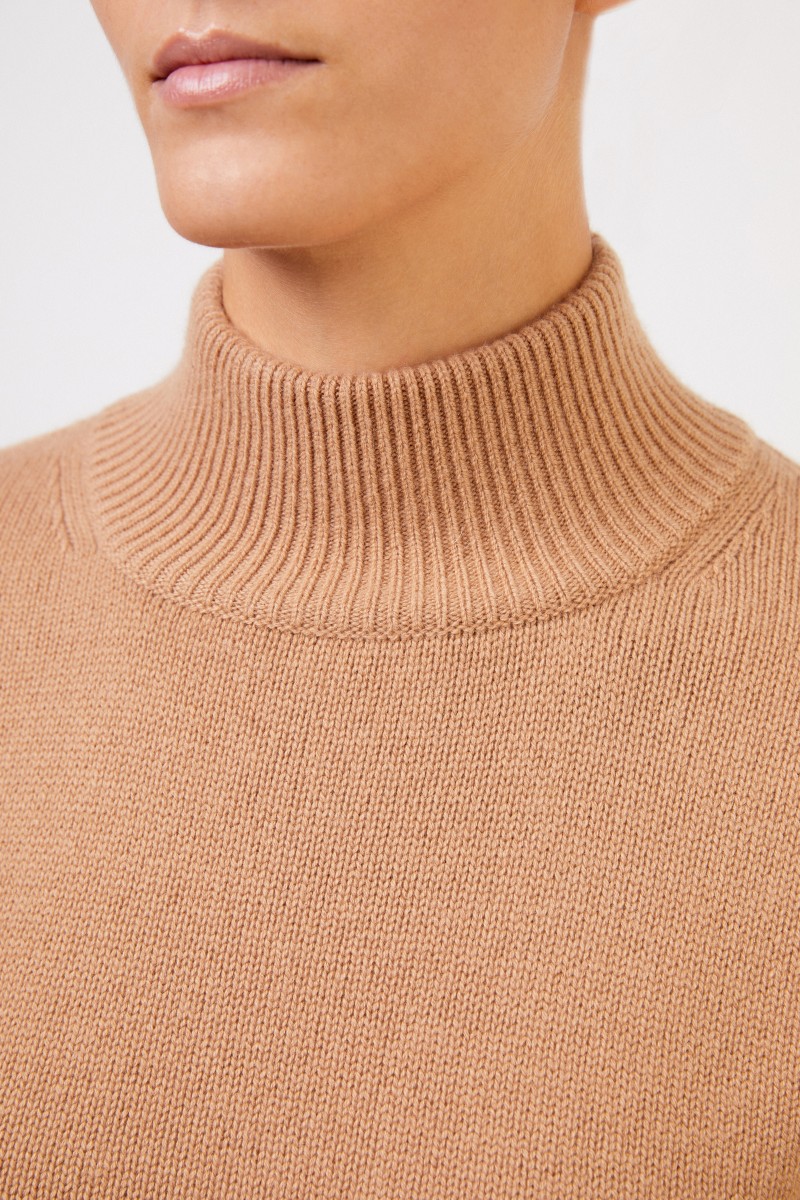 Cashmere-Pullover 'Caiola' mit Turtleneck Camel