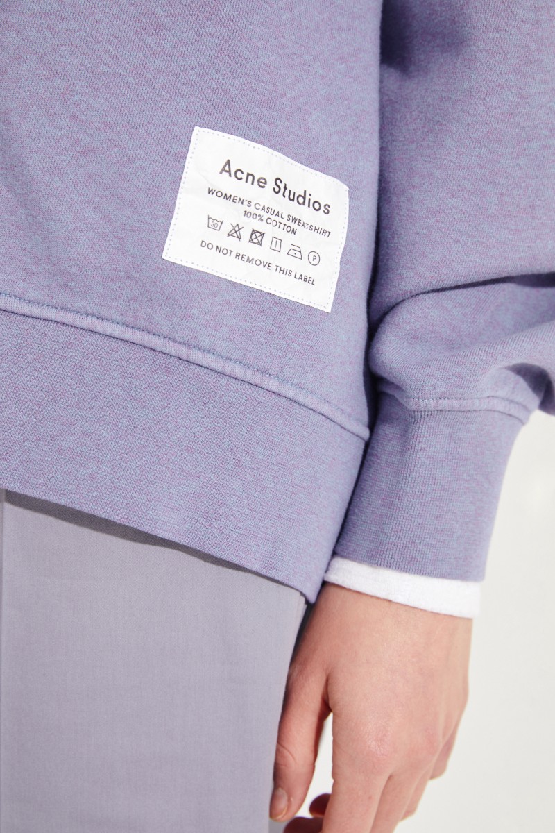 Oversize Sweatshirt mit Kapuze Blue Melange