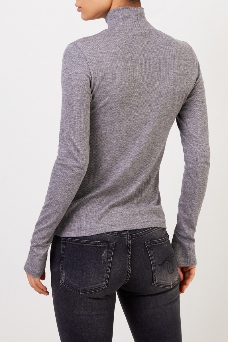 Rag&Bone Baumwoll-Pullover mit Turtleneck Grau