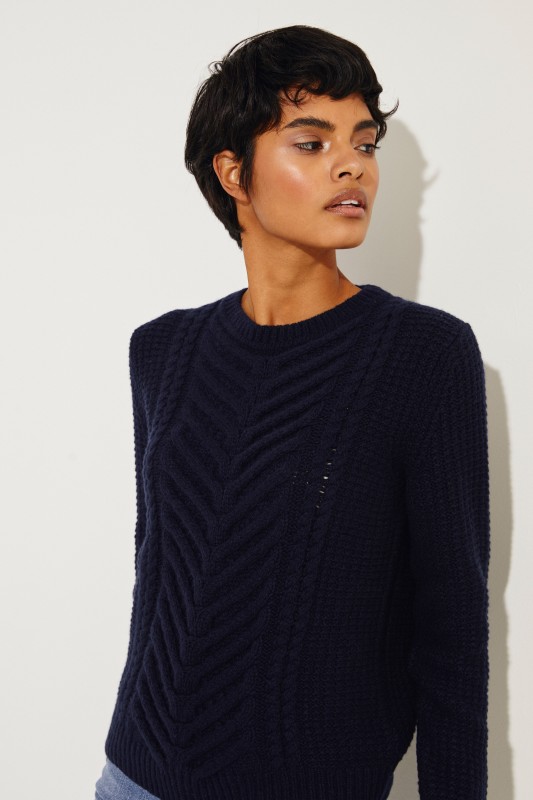 Cashmere-Pullover 'Beverly' Marineblau