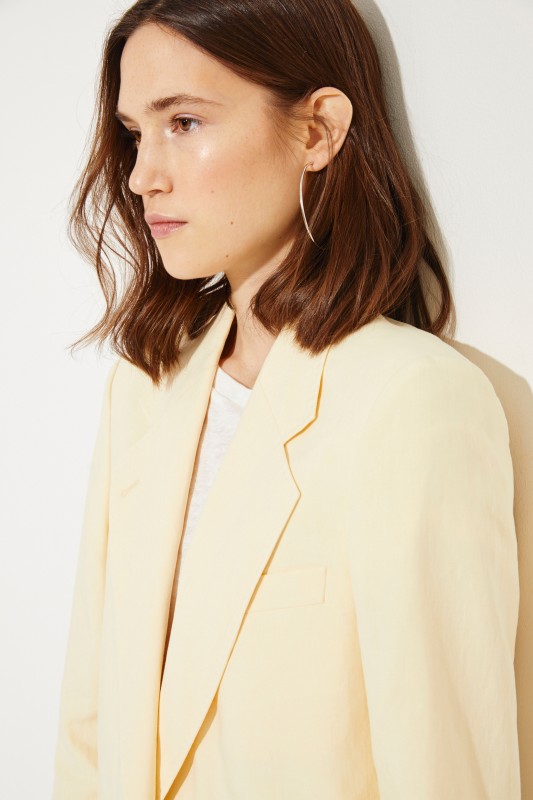 Leinen-Blazer 'Jana Heavy' Gelb