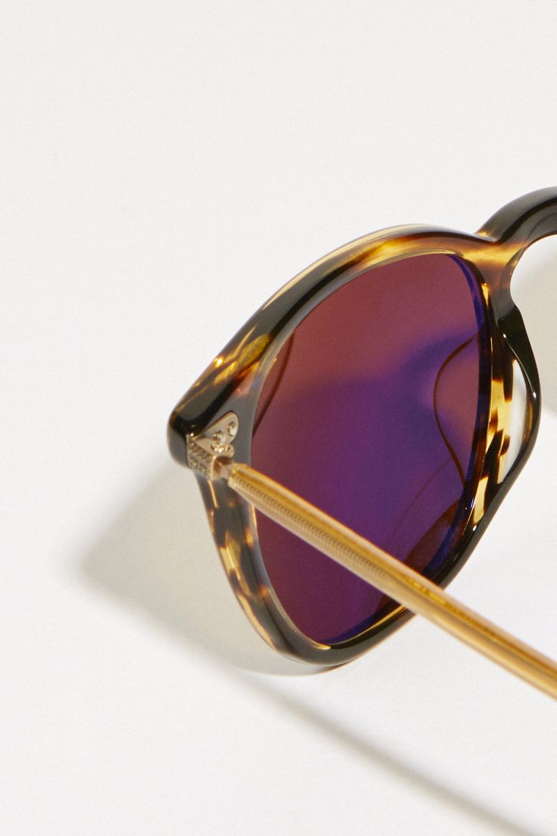 Oliver Peoples Sonnenbrille 'Heaton' Braun