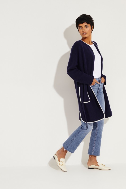Cashmere Cardigan 'Yeliz' Marineblau