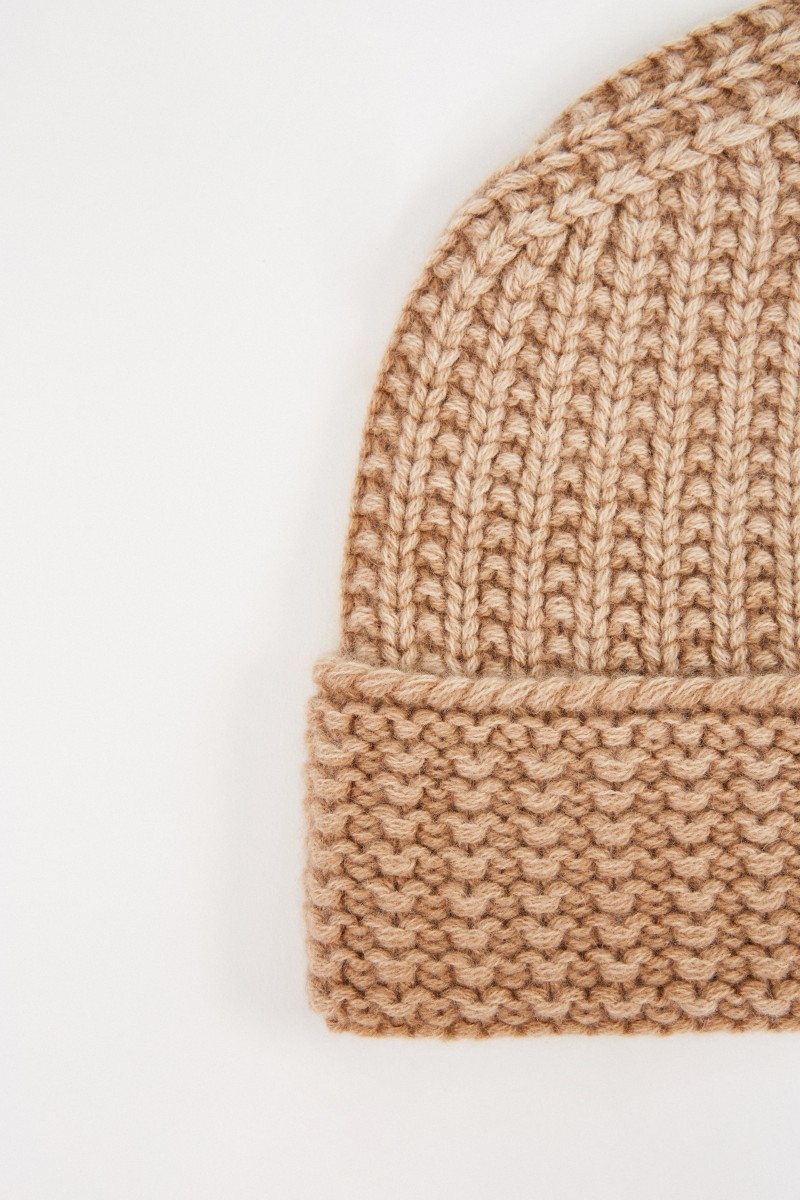 Cashmere Mütze 'Aeris' Camel