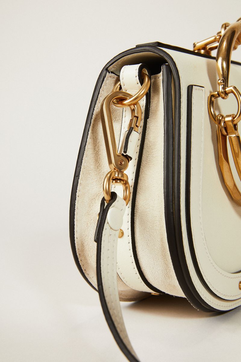 Umhängetasche 'Nile Small' Offwhite