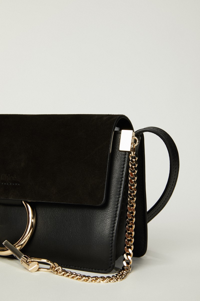 Schultertasche 'Faye Small' Schwarz