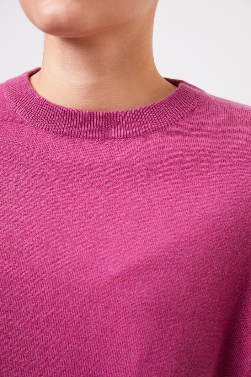 Brunello Cucinelli Cashmere-Pullover mit Perlenverzierung Pink