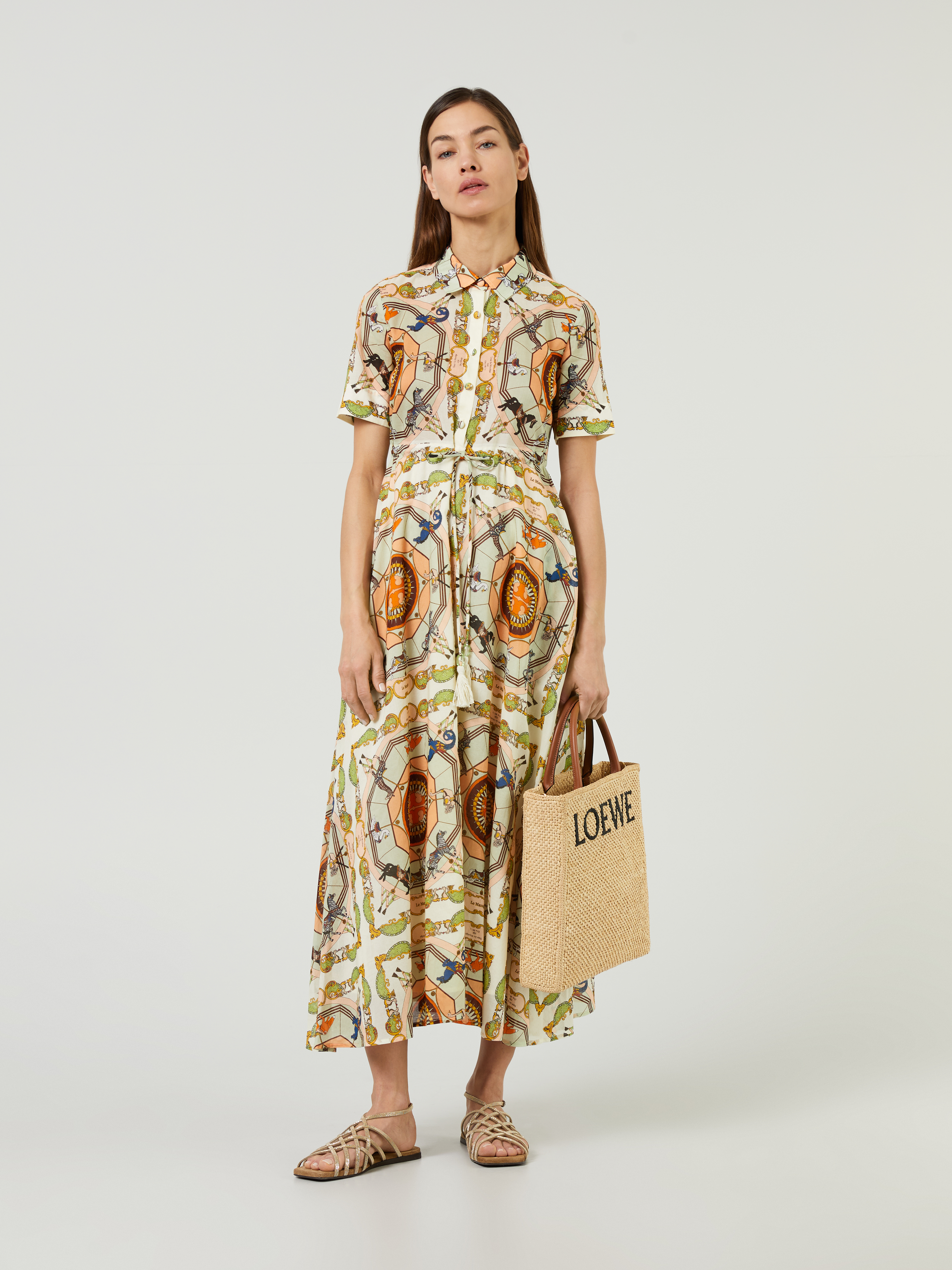 Tory Burch Printed blouse dress multi | Shirt Dresses