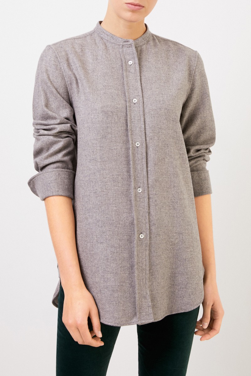 Aspesi Cashmere-Bluse Grau