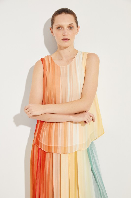 Seiden-Top 'Florentine' Multi