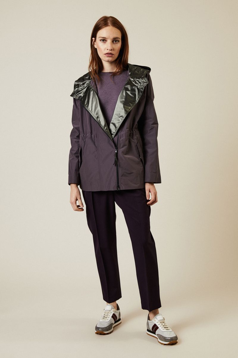 Leichte Oversize-Jacke in Violett