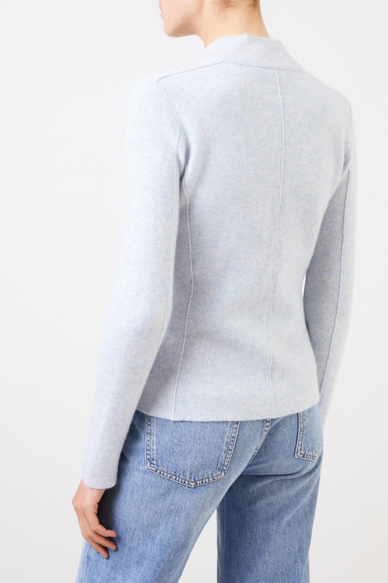 Iris von Arnim Doubleface Cashmere-Blazer 'Pacita' Hellblau