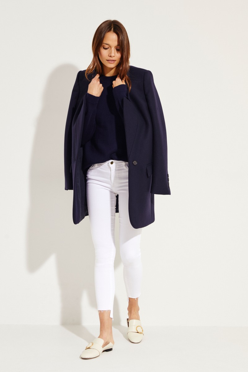 Mid-Rise Skinny Jeans 'Jeanne' Weiß