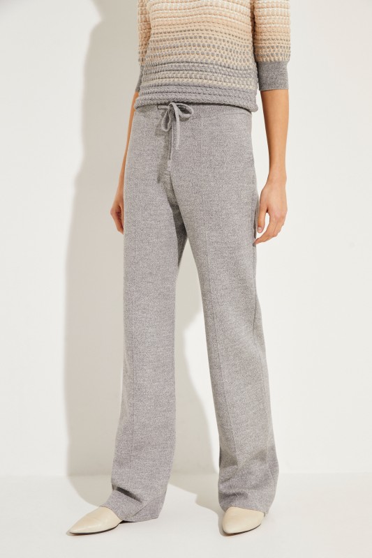Woll-Hose Graumeliert