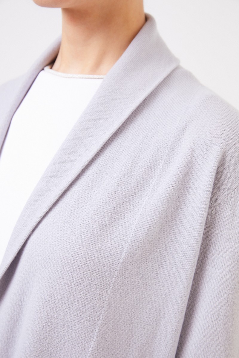 Fabiana Filippi Woll-Seiden-Cardigan mit Perlenverzierung Hellblau