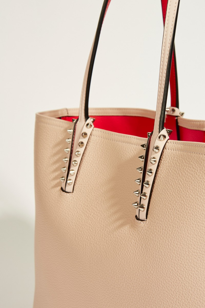 Christian Louboutin Shopper mit Nietendetails 'Cabata' Rosé