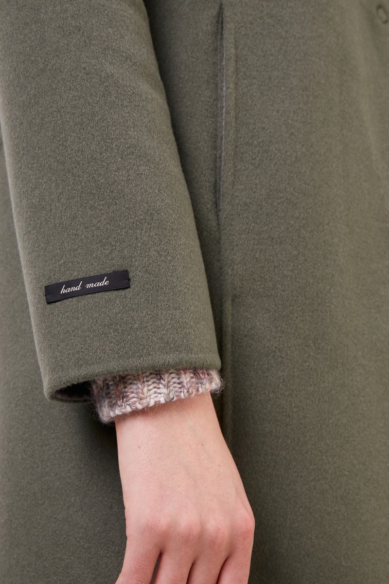 Manzoni 24 Woll-Cashmere-Mantel Salbei