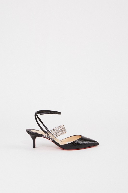 Pumps mit Reptilienmuster 'Levita 55' Schwarz