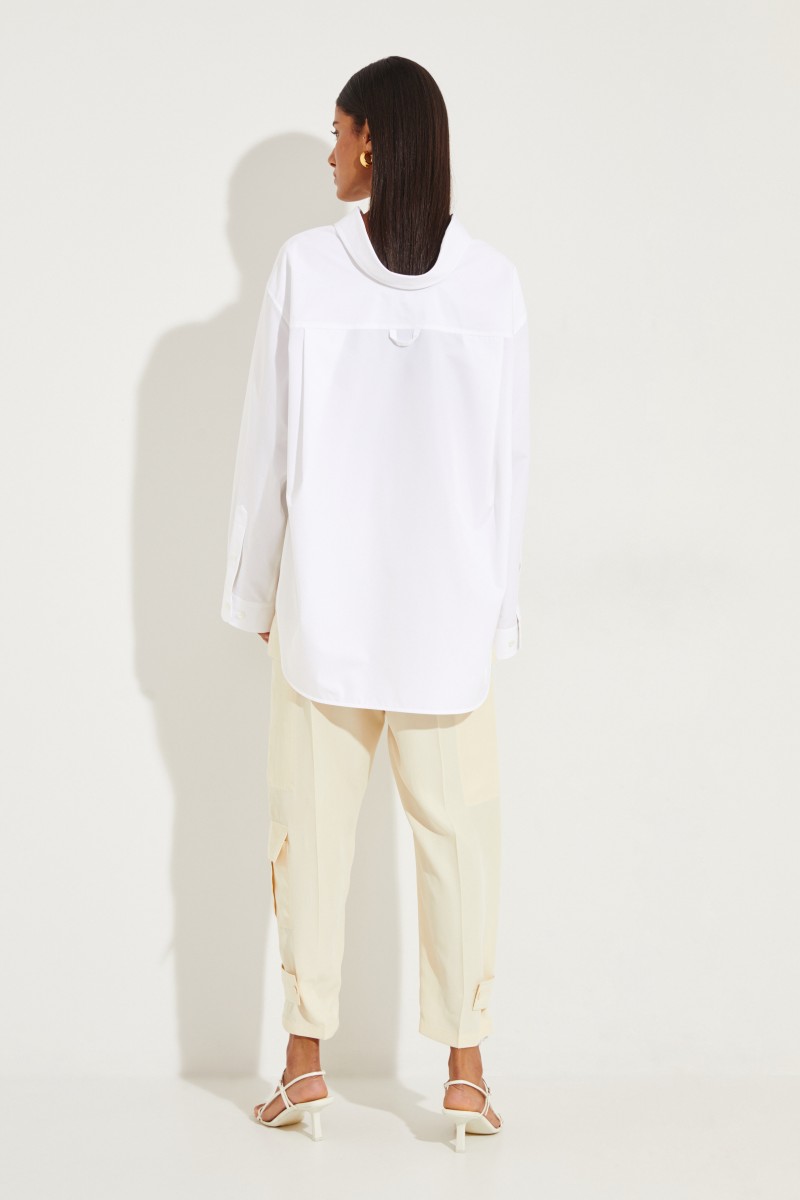 Oversize Bluse Weiß