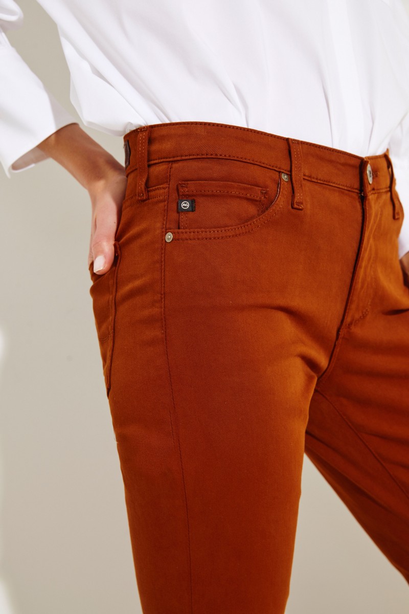 Cigarette Leg Jeans 'The Prima' Cognac