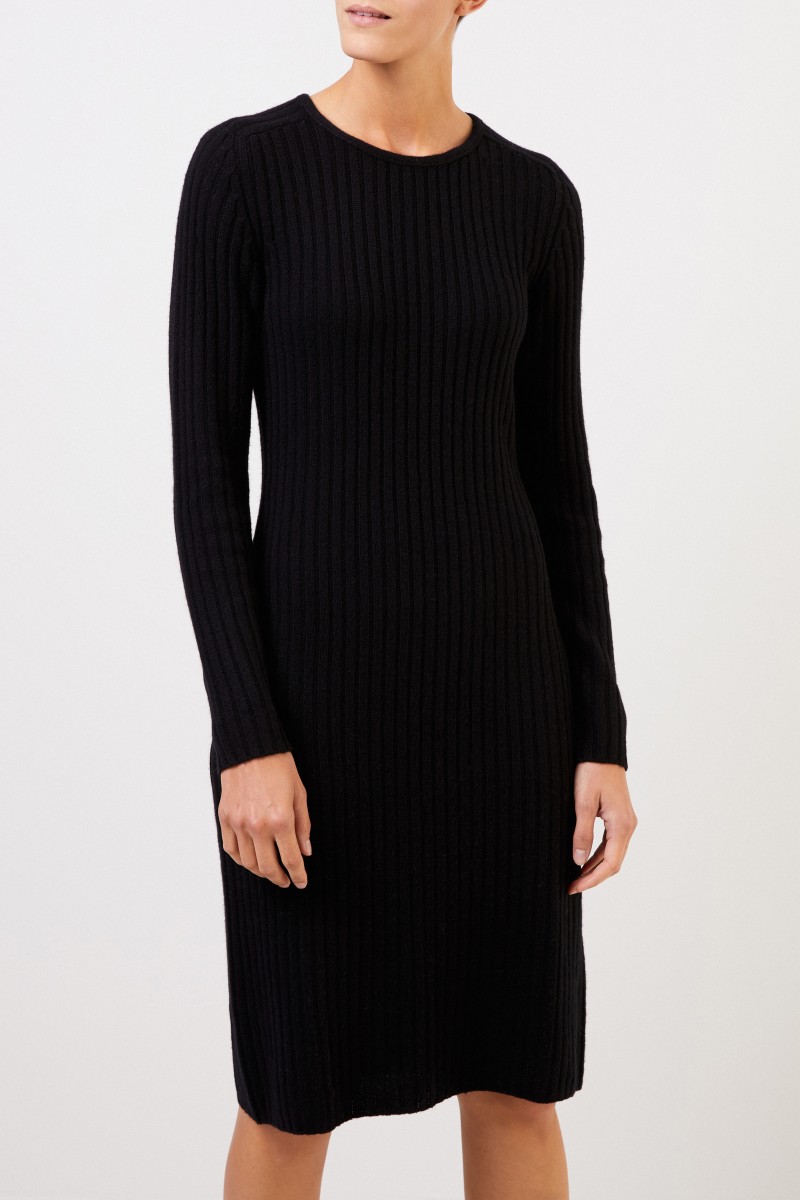 Iris von Arnim Cashmere-Strickkleid 'Christella' Schwarz