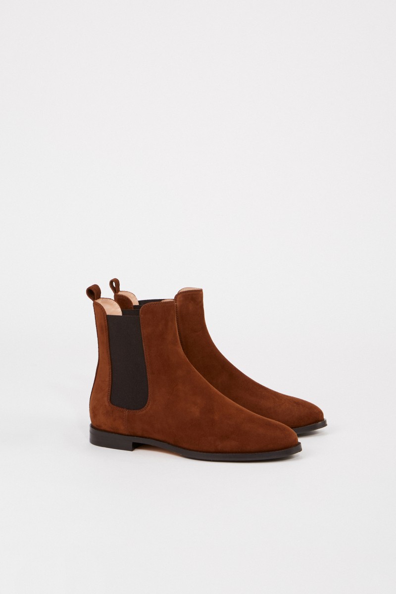 Unützer Leather suede Chelsea boot Brown