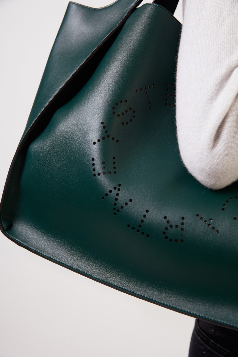 Stella McCartney Handtasche 'Tote Stella Logo' Dunkelgrün
