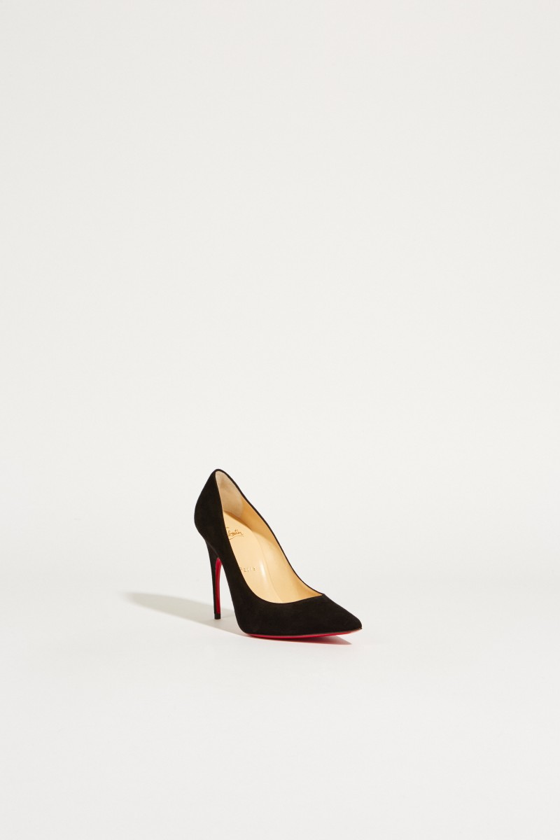 Veloursleder-Pump 'Alminette' Schwarz