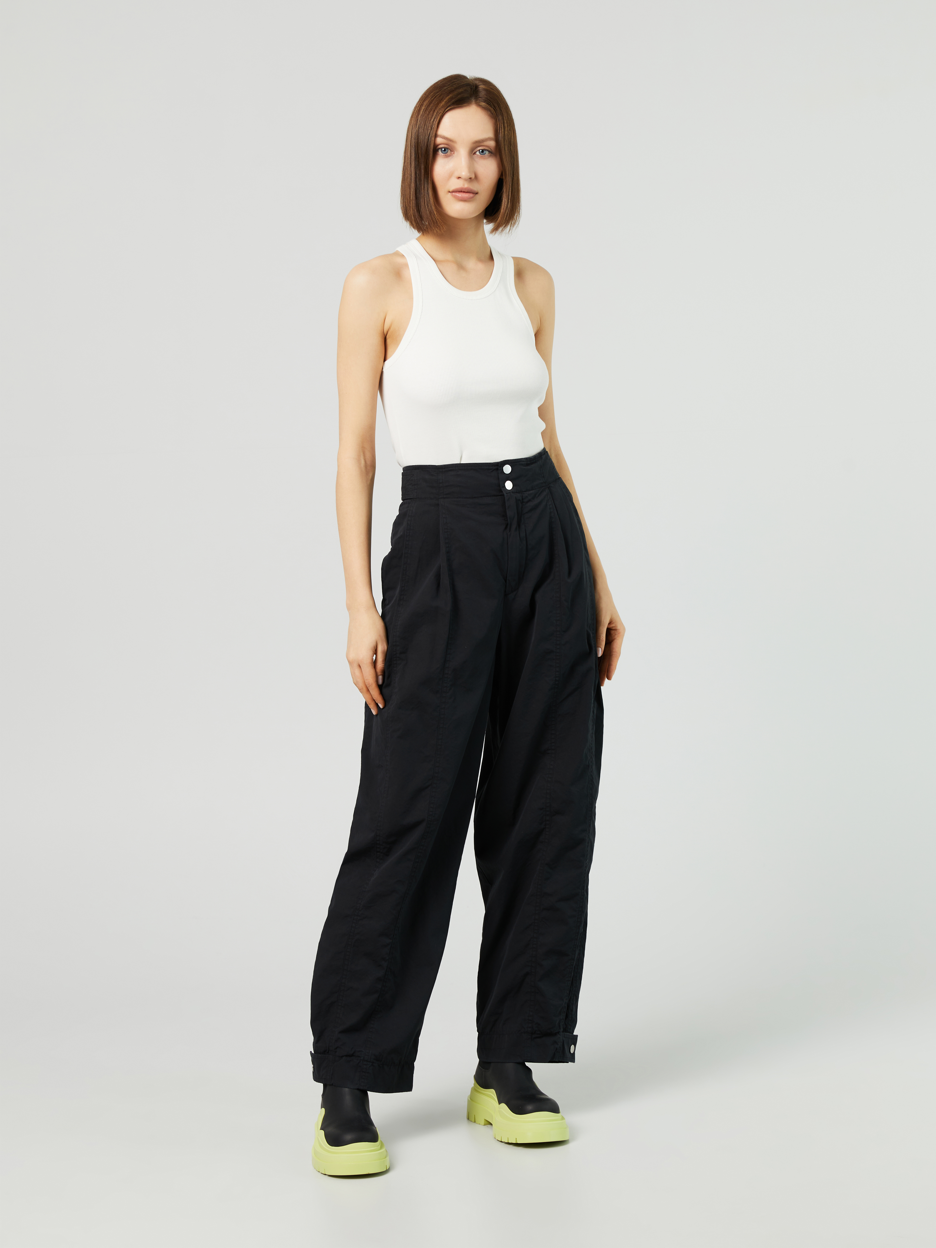 woven cotton cargo pants