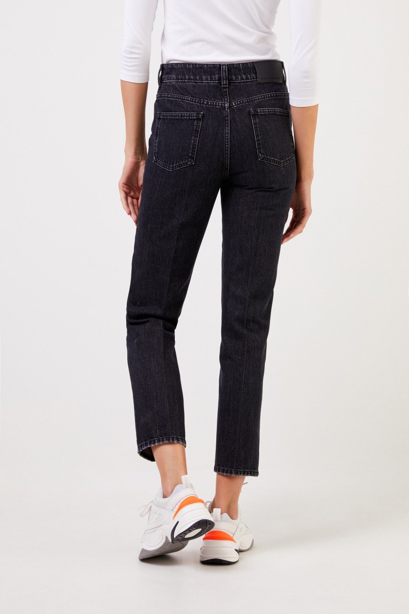 Stella McCartney Jeans im Used-Look Schwarz