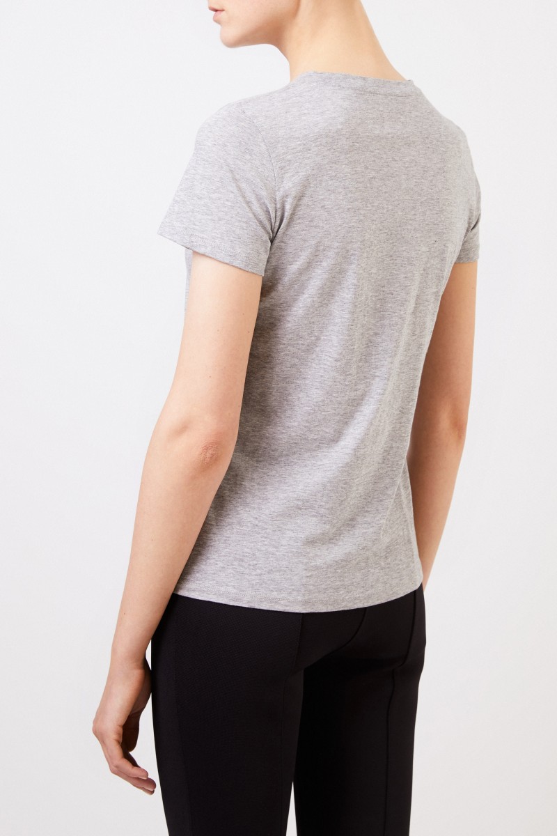 Vince Klassisches T-Shirt Grau