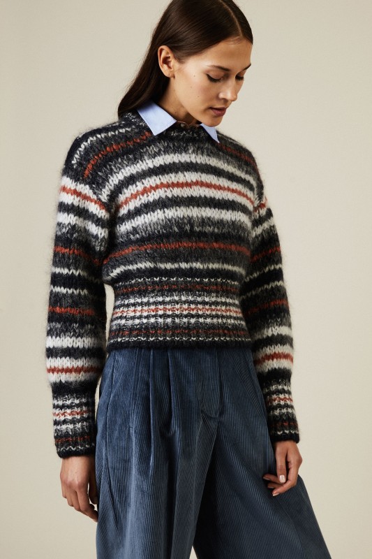 Mohair-Pullover Multi