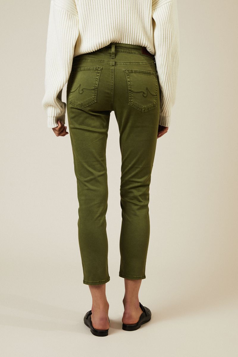 Cigarette Leg Jeans 'The Prima Cropped' Grün
