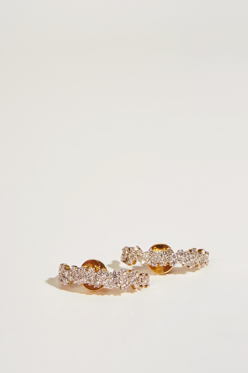 Ana Khouri Ohrring 'Mirian' mit Diamanten Gold