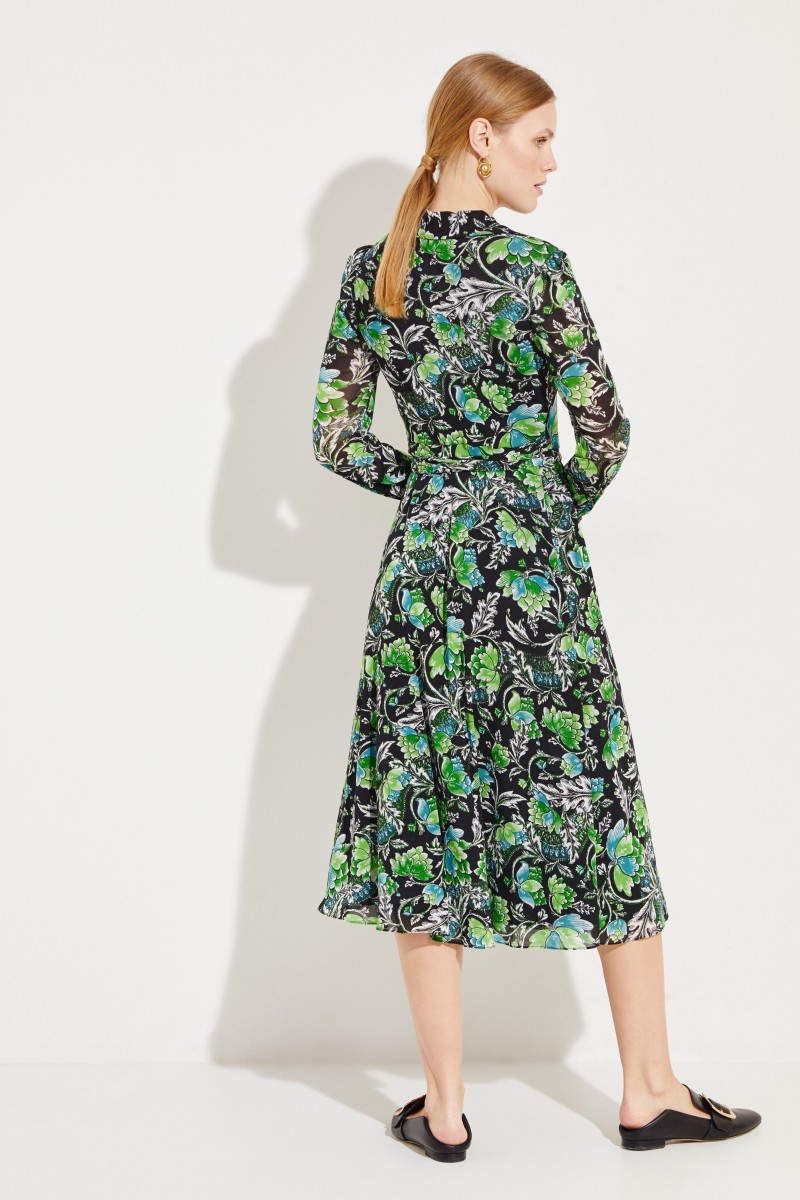 Diane von Furstenberg Kleid 'Phoenix' mit Wickeldetail Multi