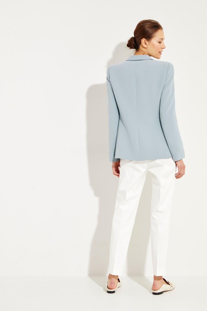 Seiden-Blazer Blau