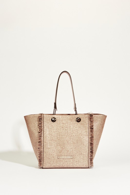 Wendbarer Shopper Beige/Bronze