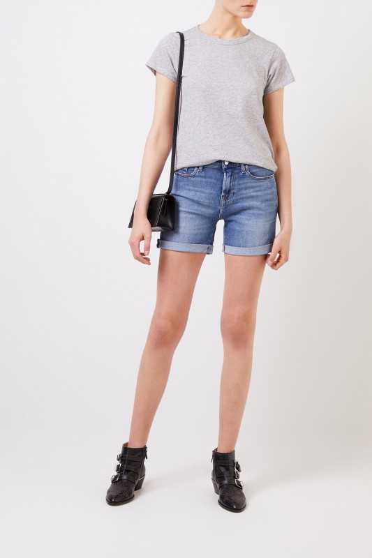 Rag&Bone Baumwoll-Shirt 'The Tee' Grau