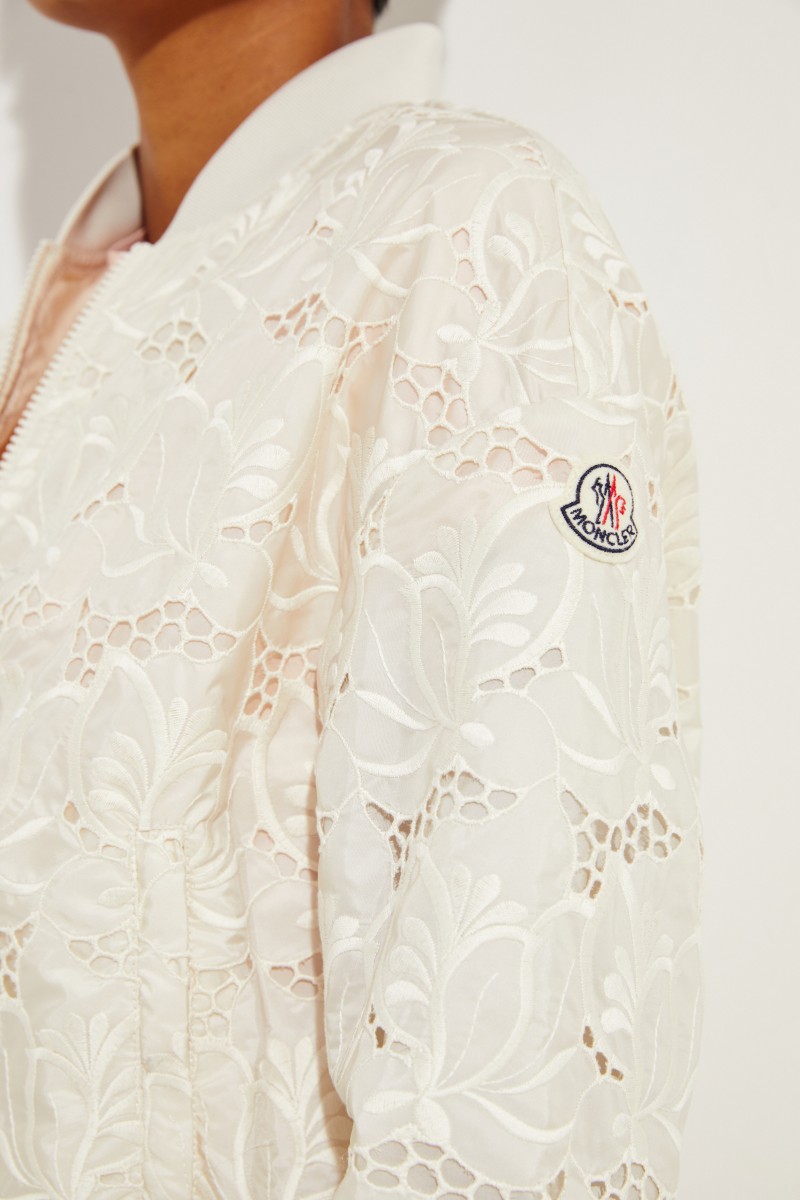 Jacke 'Tinote' mit Stickerei Crème