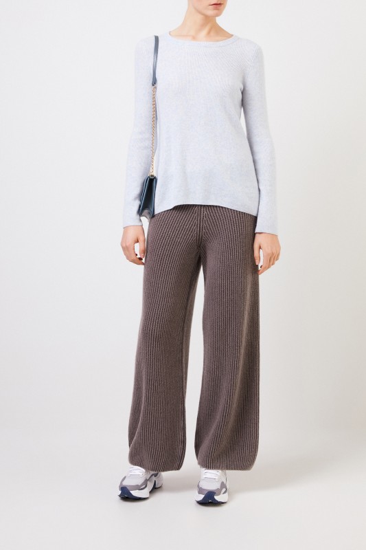 Cashmere-Seiden-Pullover 'Tami' Hellblau