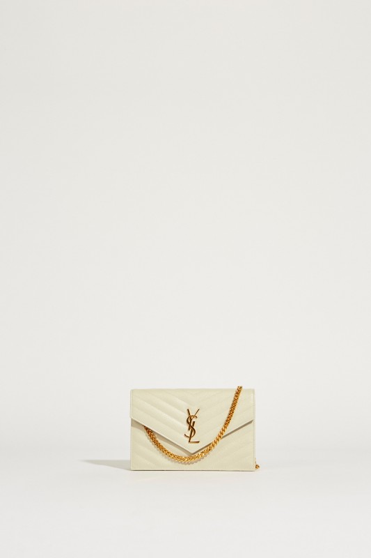 Umhängetasche 'Monogram Wallet' Crème