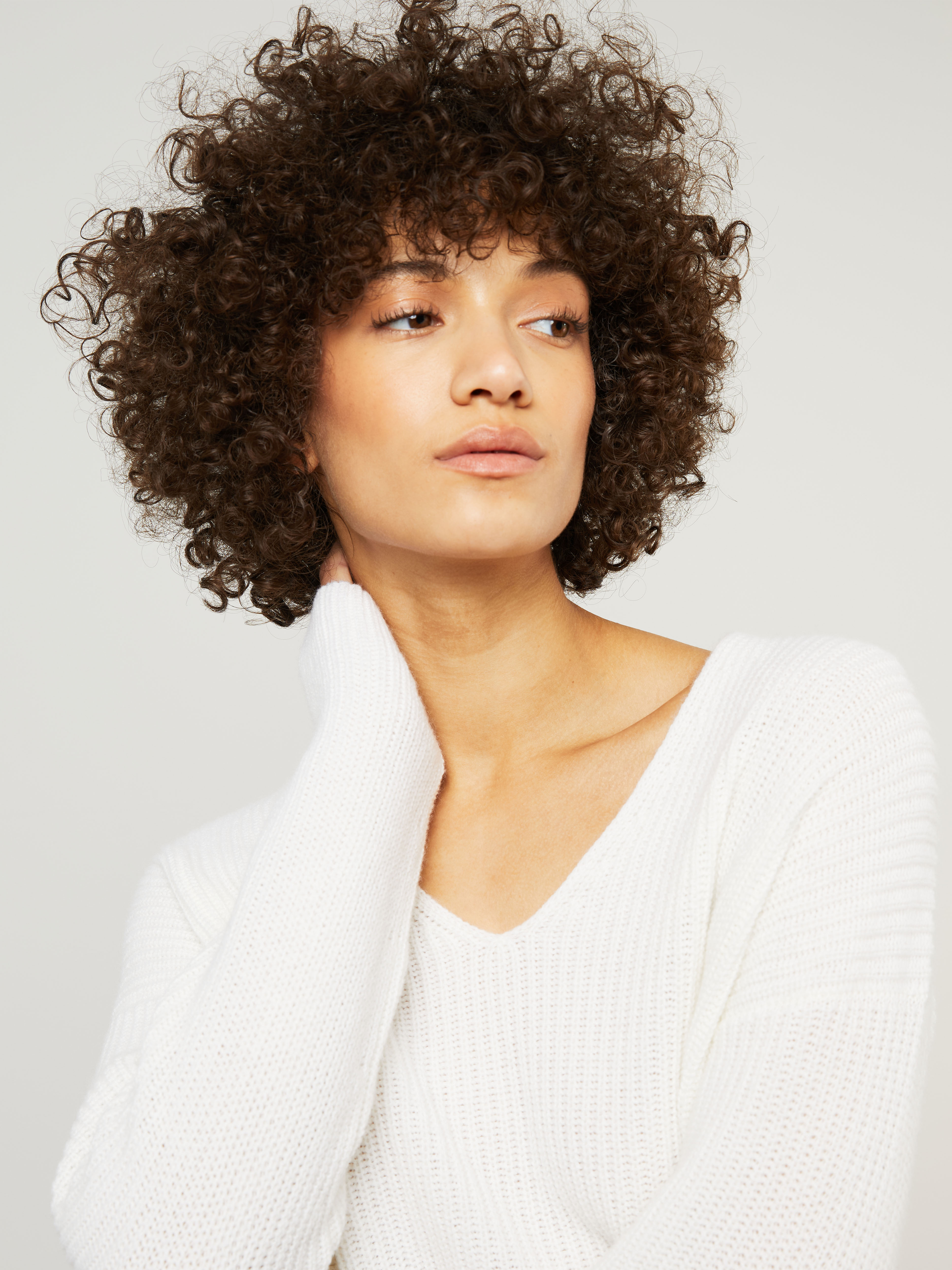 Iris von Arnim Cashmere sweater 'Elina' cream | Iris von Arnim