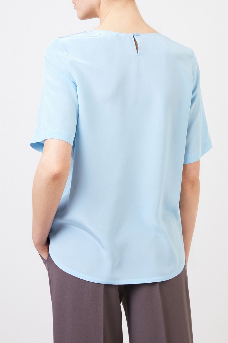 Seidentop 'Marea' Blau
