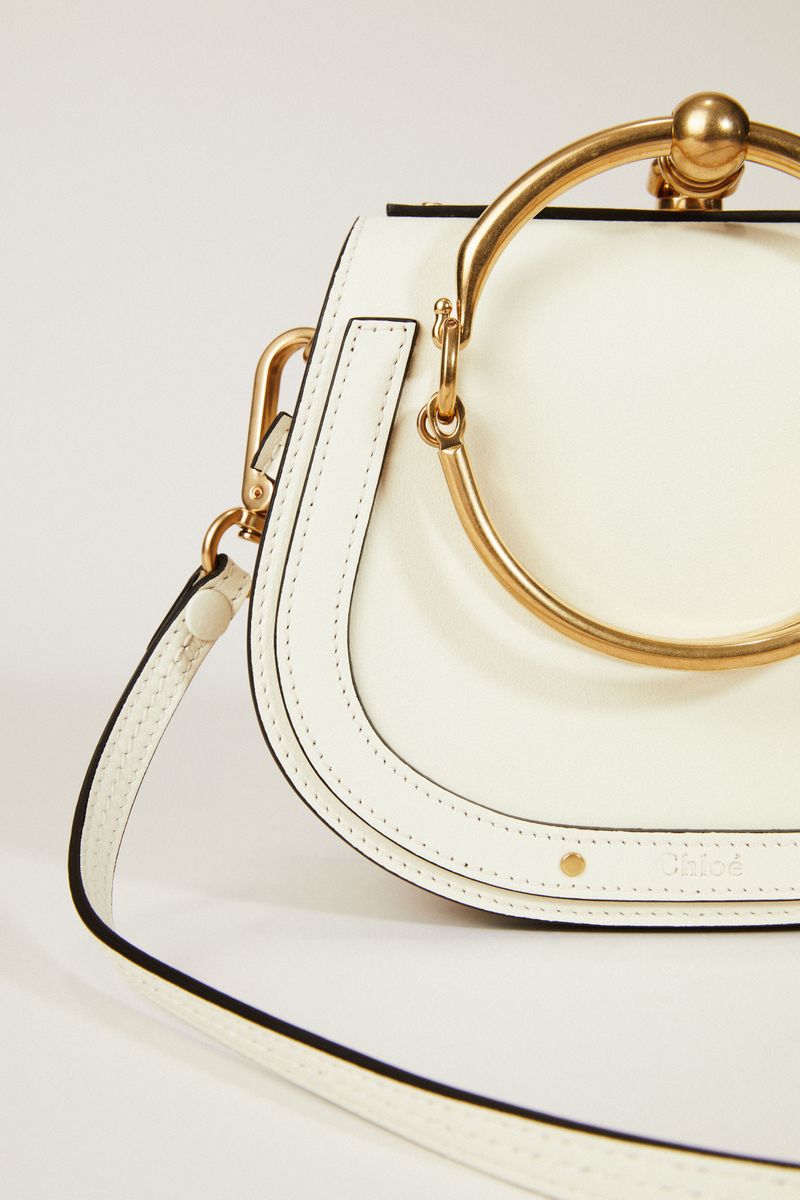 Umhängetasche 'Nile Small' Offwhite