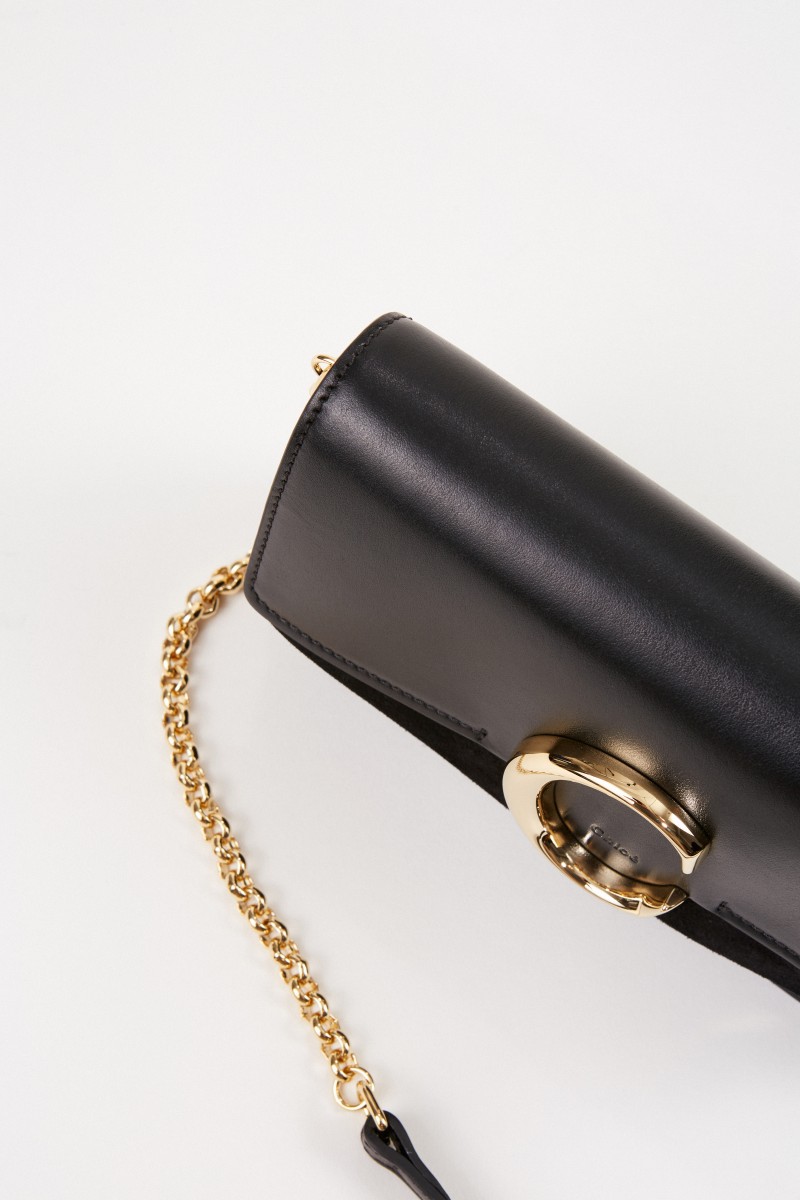 Chloé Umhängetasche 'C on chain' Schwarz