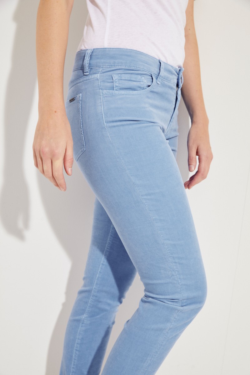 Feincord-Hose 'Ines' Blau